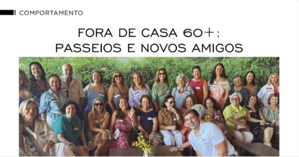 Matéria do Revista Melhor Viagem sobre o Fora de Casa 60+